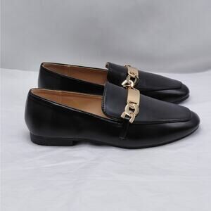 Yoki Edline-36 Women's Dress Loafers Size 6 Black Slip On Casual Comfort Shoes